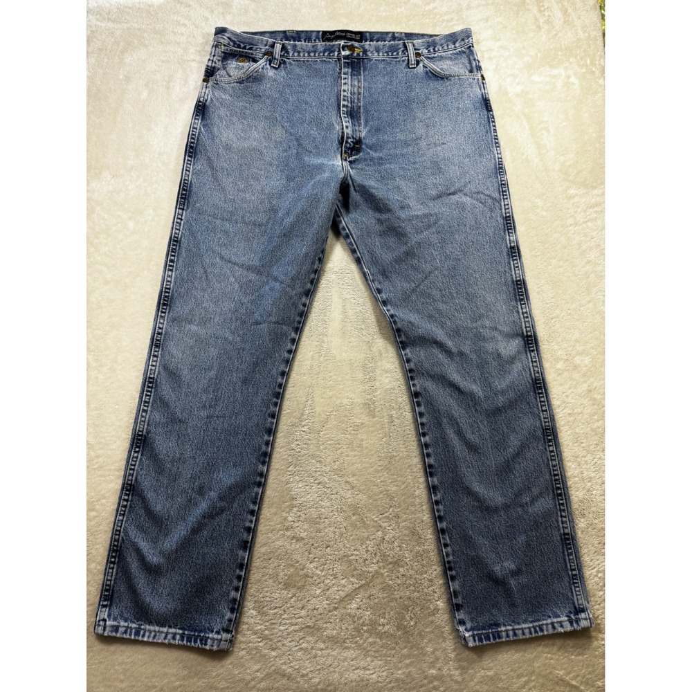 Wrangler Mens George Strait Cowboy Cut Blue Jeans 42x34 Meas: 41x33